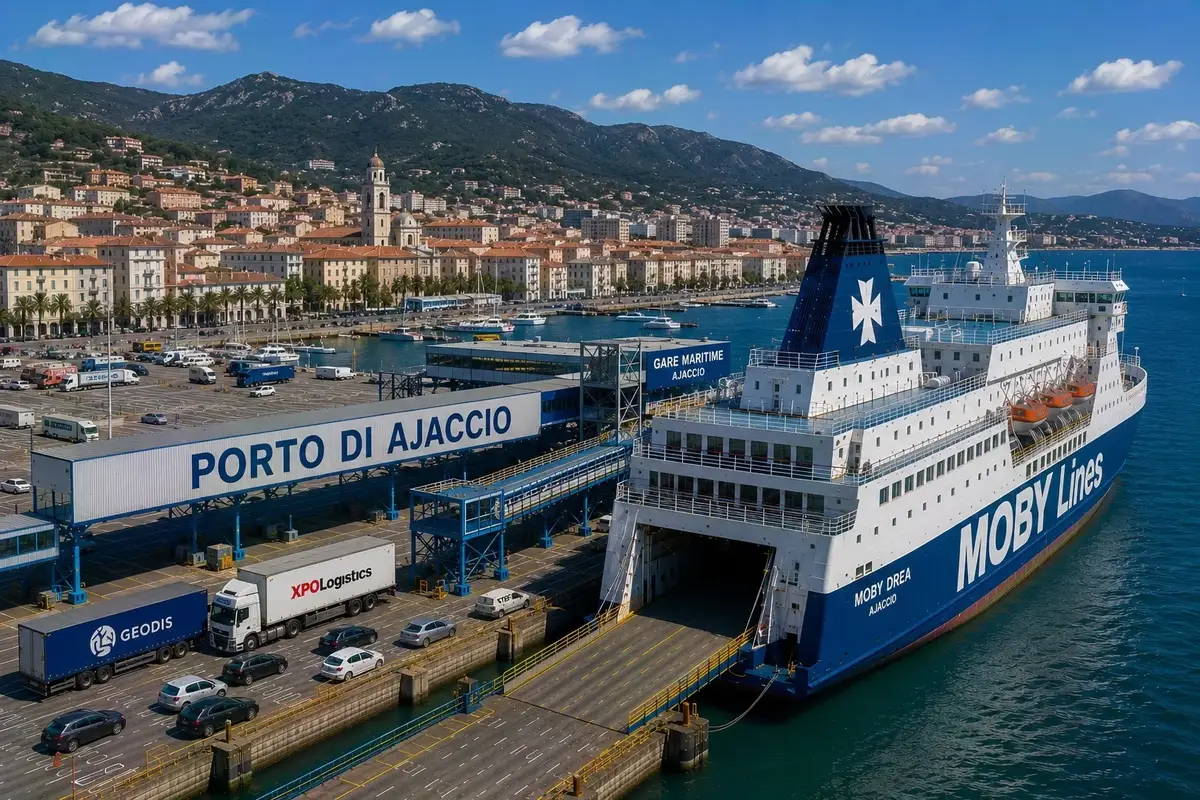 Ajaccio veerboothaven in Corsica