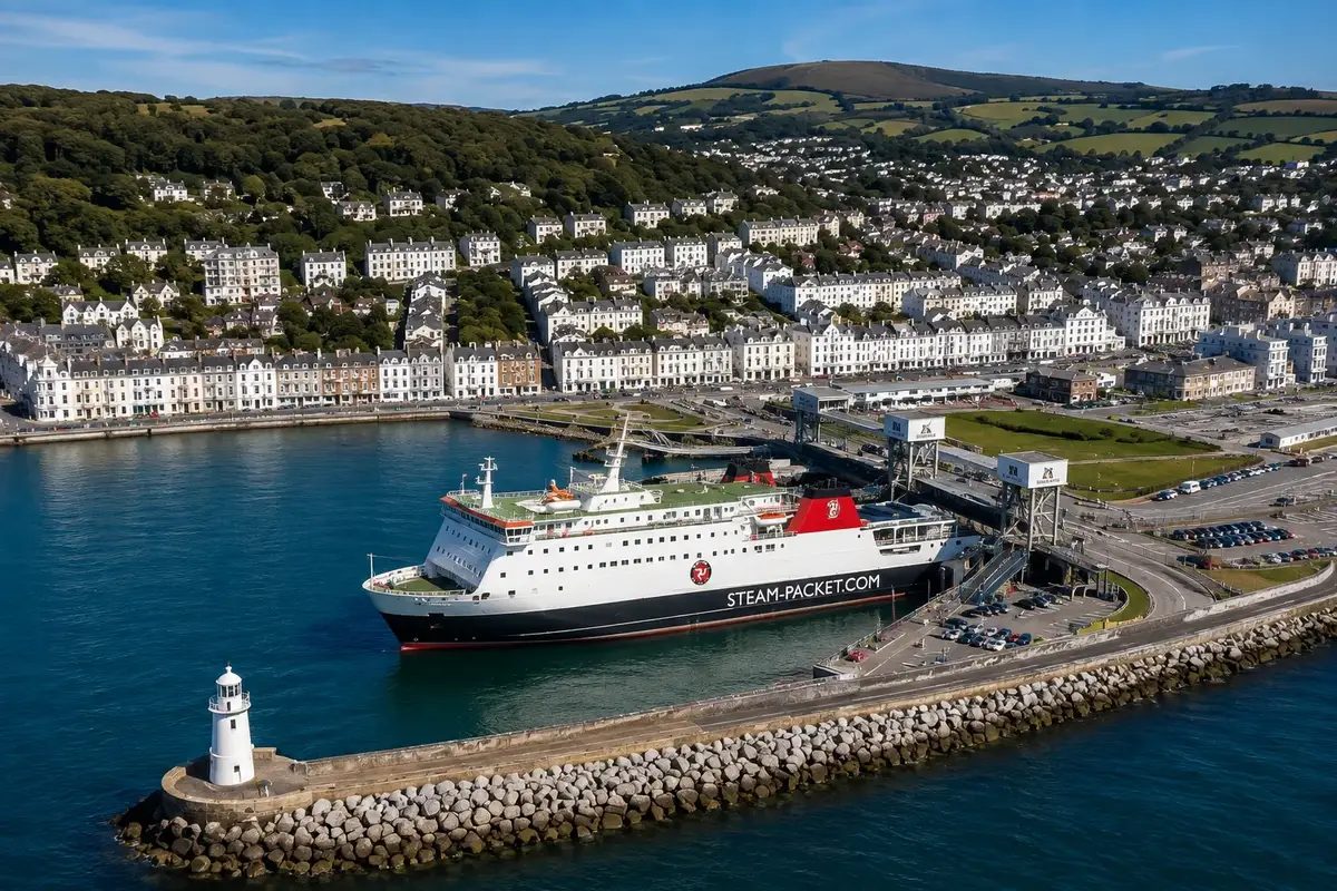 Luchtfoto van Douglas haven en Zee Terminal