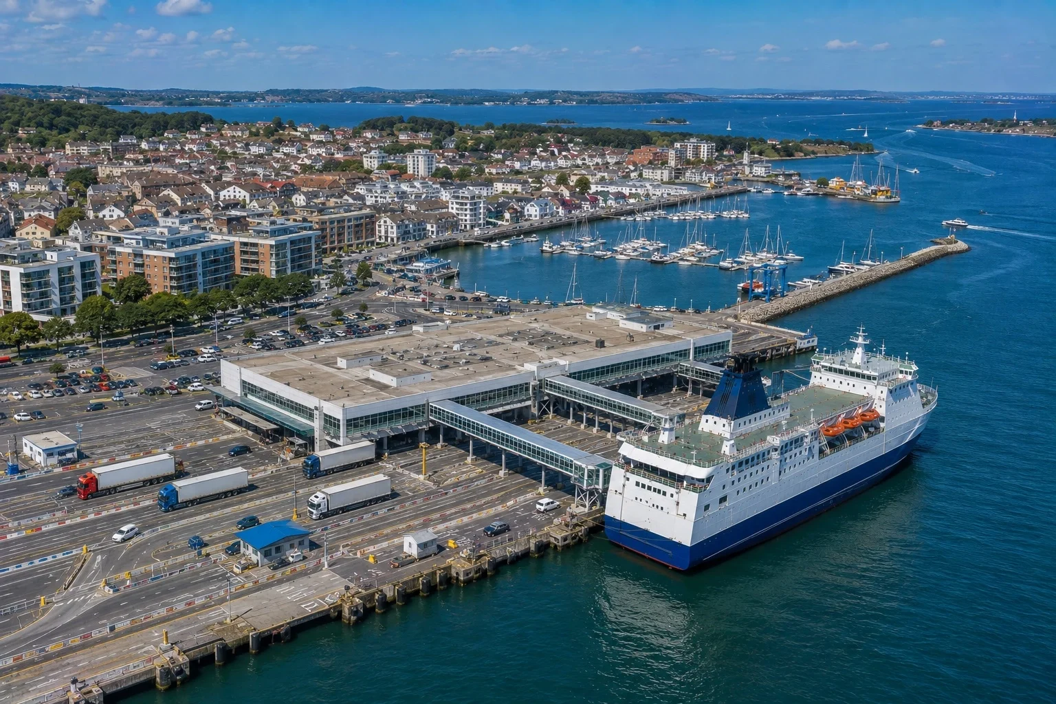 Veerboot voor de route Poole naar Jersey