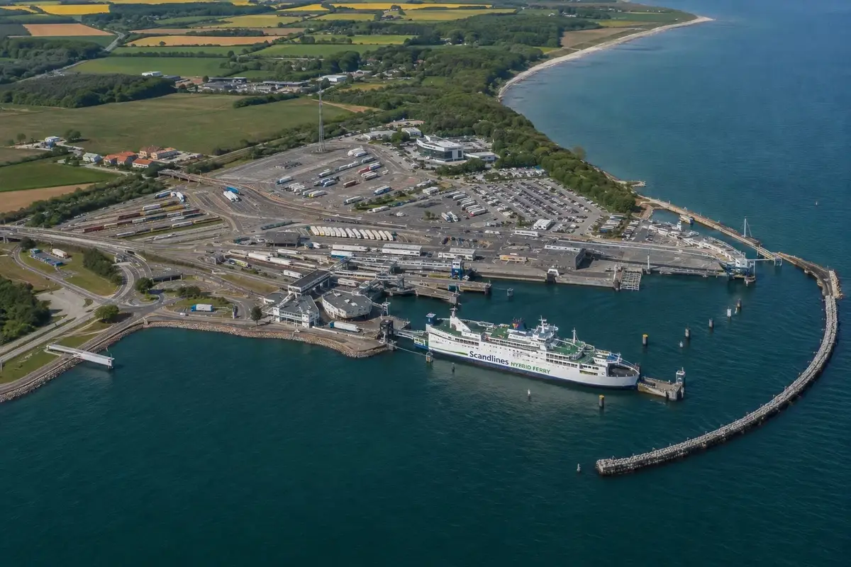 Puttgarden veerboothaven op Fehmarn in Duitsland
