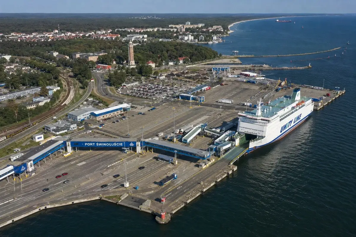 Świnoujście veerboothaven in Polen